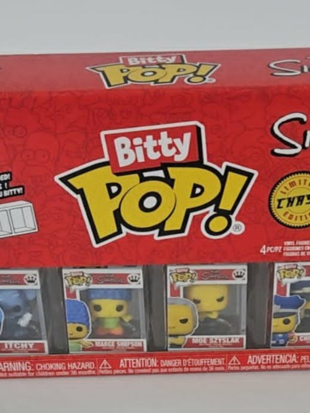 Funko Bitty Pop The Simpsons 4-Pack Series 2 - Itchy Marge Moe New In Box - Picture 7 of 11